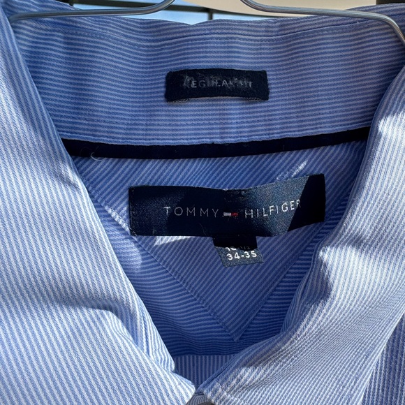 Tommy Hilfiger | Men’s Light Blue Dress Shirt |Dry-cleaned | XL - Picture 3 of 3